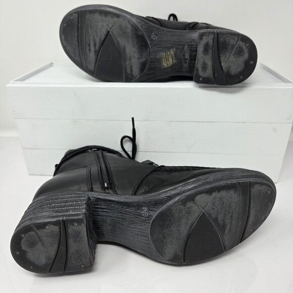 Miz Mooz Granger Womens Black Leather Ankle Booties Boots 39 US 8 Capsule Grunge - Picture 8 of 8